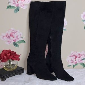 Sam Edelman Beautiful Black Suede Knee-hight Boots.   #63